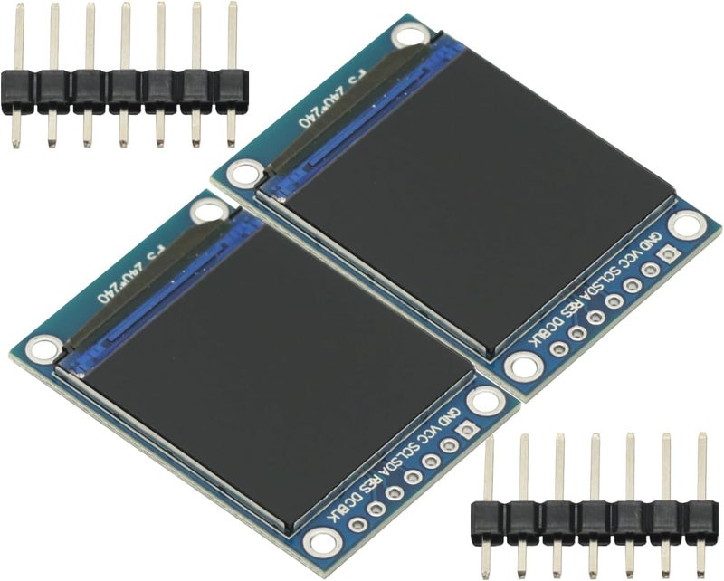 GODIYMODULES 2 Pcs IPS 1.3 Inch 3.3V 7PIN Full Color TFT Display Screen ST7789 Drive IC 240 * 240 LCD OLED Display 240x240 for Arduino STM32 C51 - Image 2
